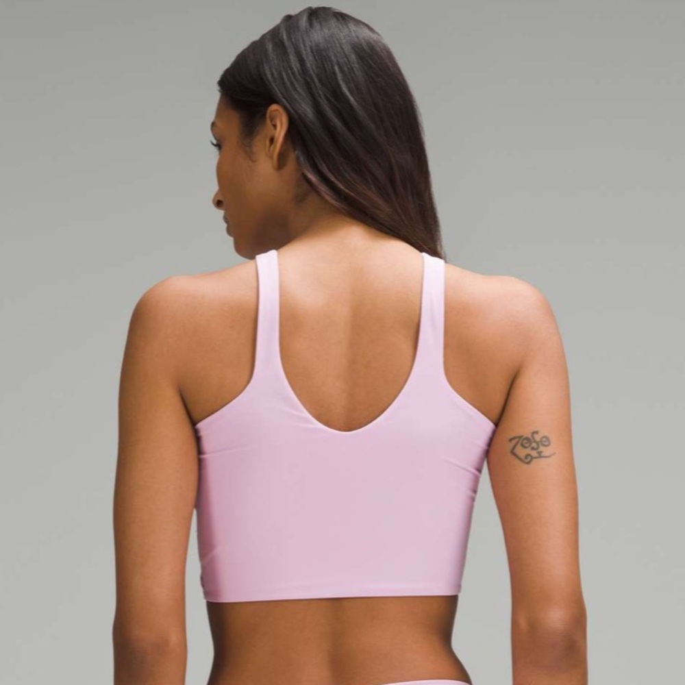 Lululemon Bend This V and Racer Bra *Light Support, A-C Cups Pink - Picture 4 of 9